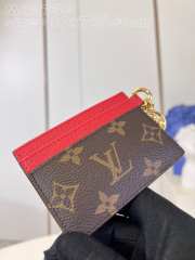 Louis Vuitton M82739 Charms Card Holder In Red 10.2x7.3x0.3cm - 4