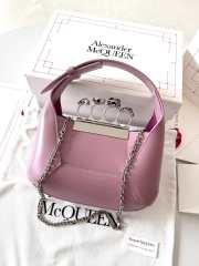 Alexander McQueen Jewelled Hobo Mini Bag in Antique Pink 12x20x8cm - 1