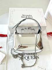 Alexander McQueen Jewelled Hobo Mini Bag in Silver 12x20x8cm - 1