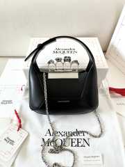 Alexander McQueen Jewelled Hobo Mini Bag in Black 12x20x4cm - 1