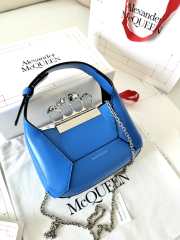 Alexander McQueen Jewelled Hobo Mini Bag in Blue 12x20x8cm - 6