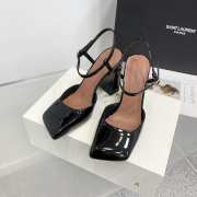 Amina Muaddi Charlotte Pump Black Patent 9.5cm - 5