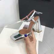 Amina Muaddi Charlotte Pump Silver Mirror 9.5cm - 5