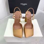 Amina Muaddi Charlotte Pump Latte Satin 9.5cm - 5