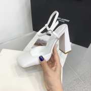 Amina Muaddi Charlotte Pump White Nappa 9.5cm - 3