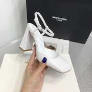 Amina Muaddi Charlotte Pump White Nappa 9.5cm - 2