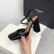 Amina Muaddi Charlotte Pump Black Satin 9.5cm - 2