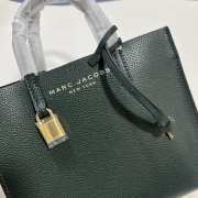 Marc Jacobs Grind Leather Tote Bag In Dark Green 23x20x10cm - 2