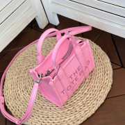 Marc jacobs mini tote leather tote bag in pink 18cm - 5