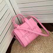 Marc jacobs mini tote leather tote bag in pink 18cm - 2