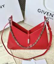 Givenchy Cut - Out Small Shoulder Bag In Red 29x23x6cm - 1