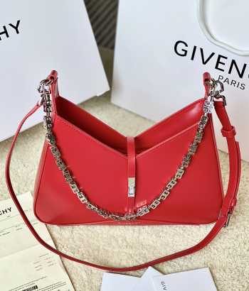 Givenchy Cut - Out Small Shoulder Bag In Red 29x23x6cm