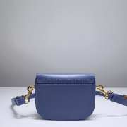 Dior Small Bobby Bag Blue Grained Calfskin 18x14x4cm - 5