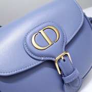 Dior Small Bobby Bag Blue Grained Calfskin 18x14x4cm - 2