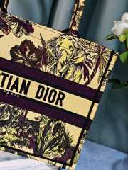 Dior Book Tote Yellow Multicolor Toile de Jouy Voyage Embroidery 36x24x16cm - 6