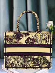 Dior Book Tote Yellow Multicolor Toile de Jouy Voyage Embroidery 36x24x16cm - 2