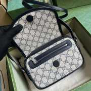 Gucci Ophidia GG Mini Shouder Bag Beige And Blue19x13x5cm - 3