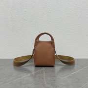 Loro Piana Micro Bale Bag Calfskin In Brown 16x23x14cm - 1