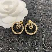 Fendi earrings gold diamond - 3