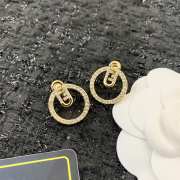 Fendi earrings gold diamond - 6