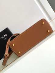 Celine Teen Conti Bag In Natural Calfskin Tan 26x21x11cm - 2