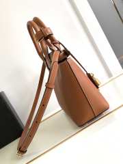 Celine Teen Conti Bag In Natural Calfskin Tan 26x21x11cm - 4