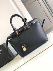 Celine Teen Conti Bag In Natural Calfskin Black 26x21x11cm - 1