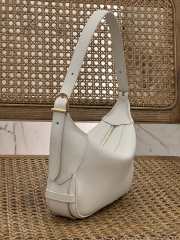 Celine Mini Romy In Supple Calfskin White 19x14x5cm - 2