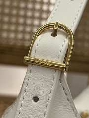 Celine Mini Romy In Supple Calfskin White 19x14x5cm - 5