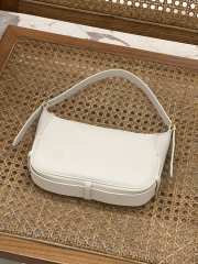 Celine Mini Romy In Supple Calfskin White 19x14x5cm - 6