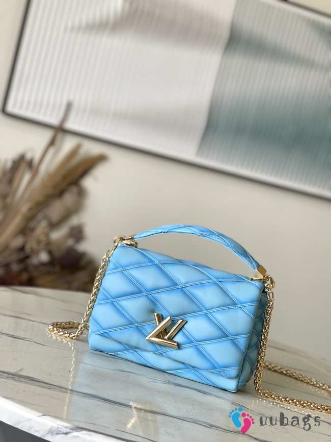 Louis Vuitton M24186 Go-14 MM Bag Blue 23x16x10cm - 1