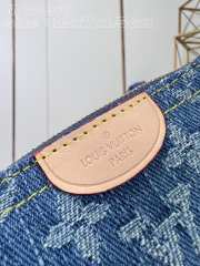 Louis Vuitton M82961 Denim Blue Key Pouch 12x7x1.5cm - 2