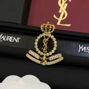 YSL crown brooch - 5