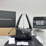 Alexander Wang Ryan puff small bag in black buttery leather 28x11x20cm - 1