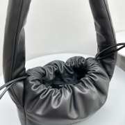 Alexander Wang Ryan puff small bag in black buttery leather 28x11x20cm - 5