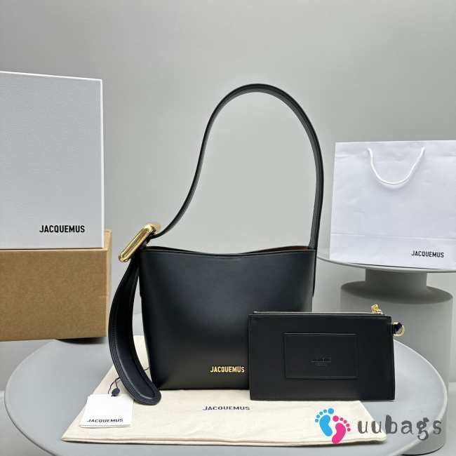 Jacquemus Le petit Regalo small bucket bag in black 20x22x10cm - 1