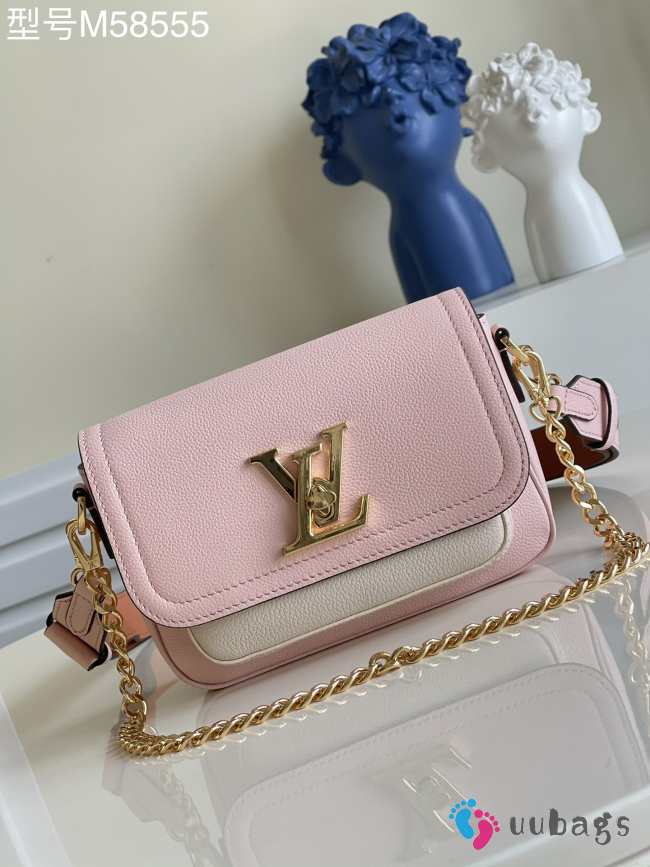 Louis Vuitton M58555 Lockme Tender Bag In Pink 19x13x8cm - 1