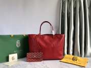 Goyard Anjou Tote Bag In Red 39x32x19cm - 1