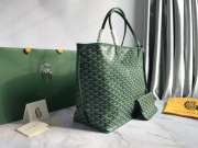 Goyard Artois Tote Bag In Green 39x32x19cm - 6