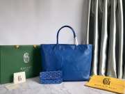 Goyard Anjou Tote Bag In Blue 39x32x19cm - 1