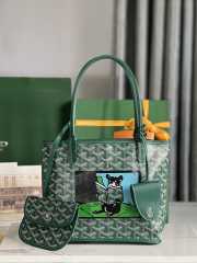 Goyard Anjou mini tote bag in green 20x20x10cm - 1