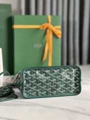 Goyard Anjou mini tote bag in green 20x20x10cm - 4