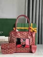 Goyard Anjou mini tote bag in red 20x20x10cm - 1