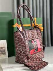 Goyard Anjou mini tote bag in red 20x20x10cm - 6