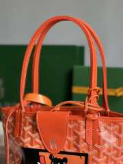 Goyard Anjou mini tote bag in orange 20x20x10cm - 6