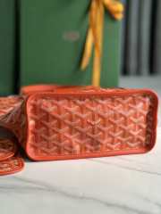 Goyard Anjou mini tote bag in orange 20x20x10cm - 4