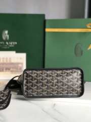 Goyard Anjou mini tote bag in black & tan 20x20x10cm - 6