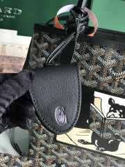 Goyard Anjou mini tote bag in black & tan 20x20x10cm - 2