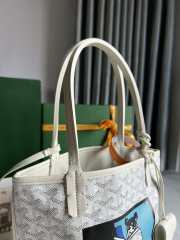 Goyard Anjou mini tote bag in white 20x20x10cm - 6