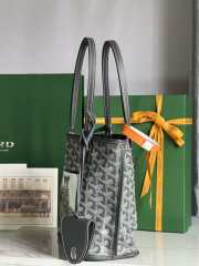 Goyard Anjou mini tote bag in grey 20x20x10cm - 6